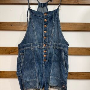 Pilcro by Anthropologie Blue Denim Overalls